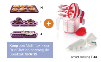 Set Multiflex Wafels, Duochef en Spuitzak