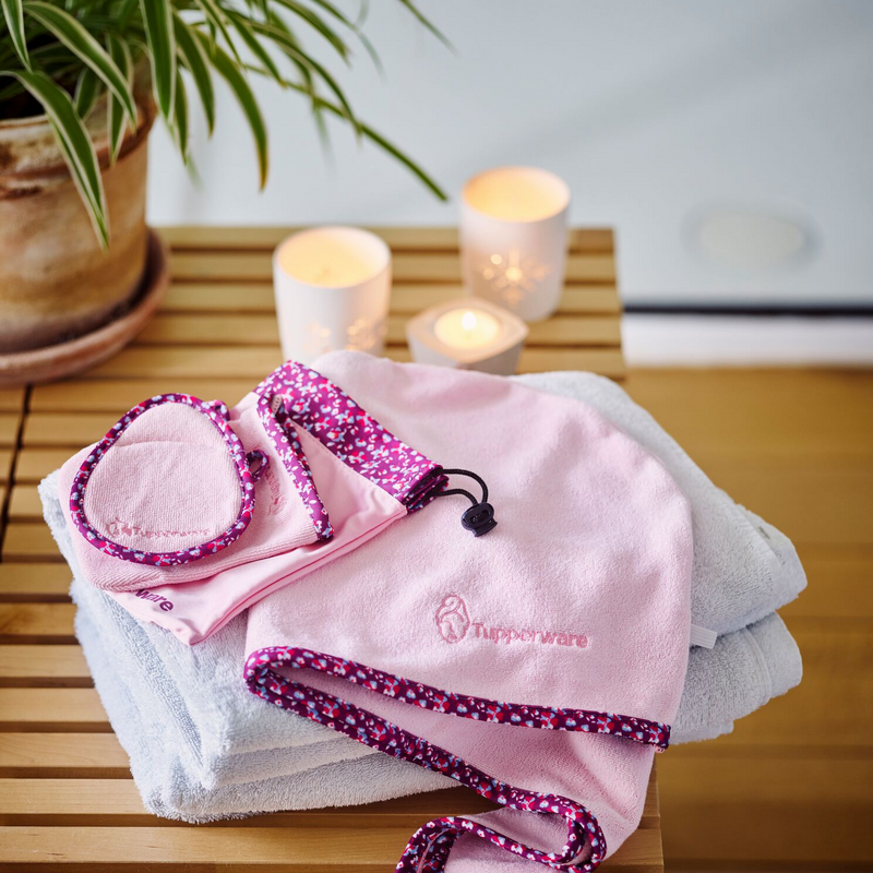 SET Eco Gezichtsdoekjesset en Haarhanddoek