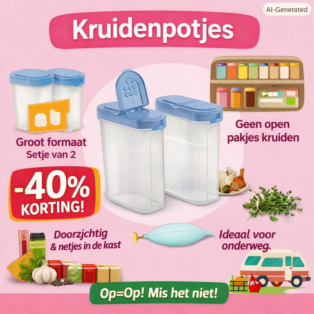 weekpromo kruidenpotjes set van 2 , 250 ml    11180747