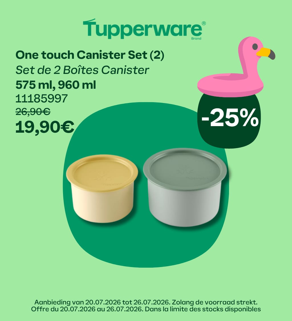 weekpromo one touch canister set (2)  575 ml, 960 ml 11185997