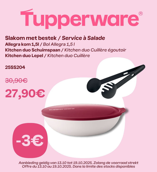 weekpromo slakom met bestek  allegra kom 1,5 l 25ss204