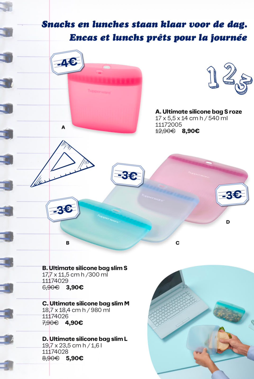 maandpromo back to school silicone bag s roze  11172005