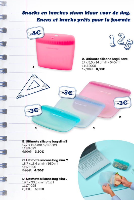 maandpromo back to school silicone bag s roze  11172005