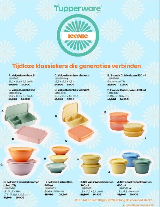 weekpromo vakjeslunchbox 1 l munt  11186051