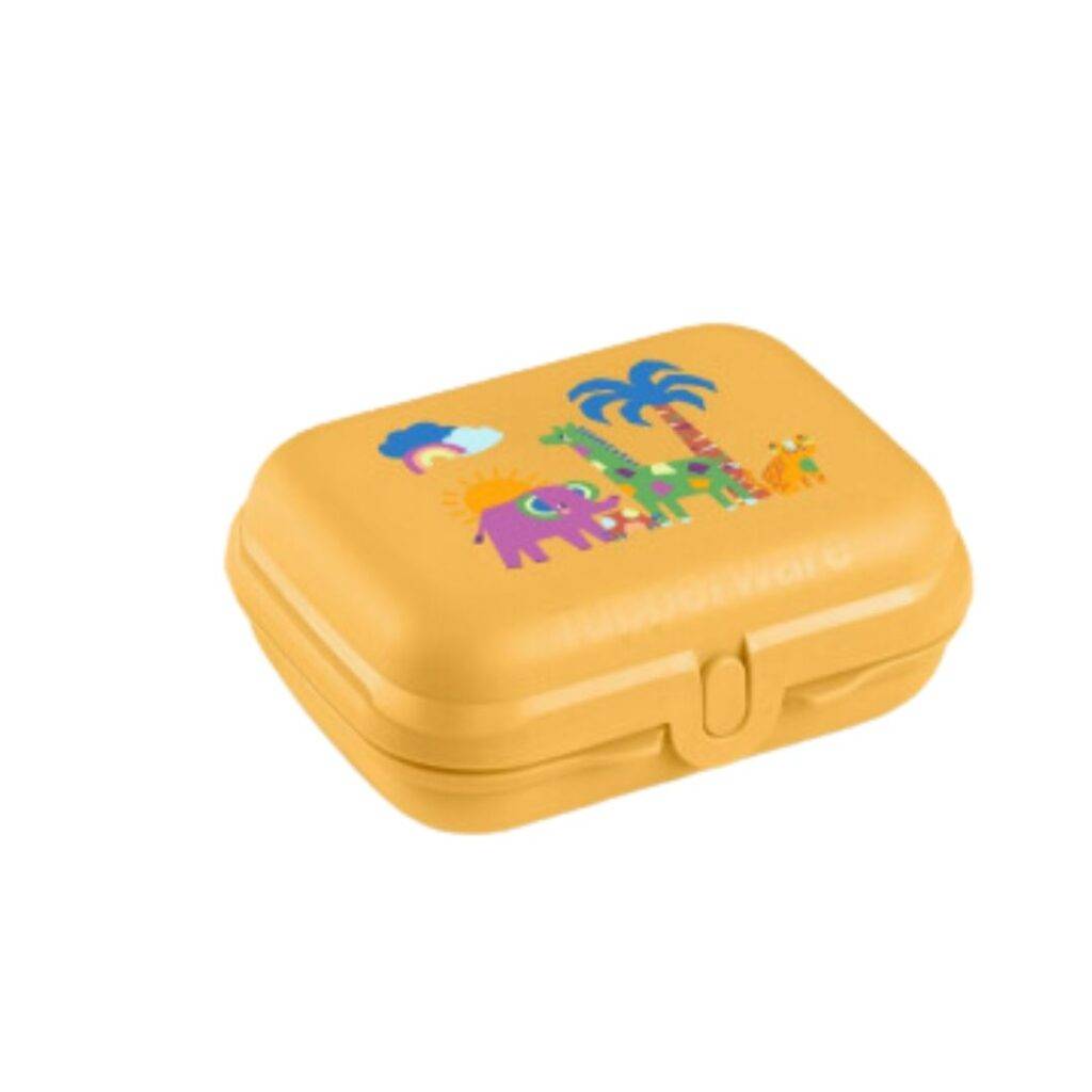 maandpromo kerstfolder snackdoos medium jungle geel 11177956